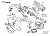 Bosch 0 601 933 342 GBM 9,6 VSP-3 Batt-Oper Drill 9.6 V / GB Spare Parts GBM9,6VSP-3